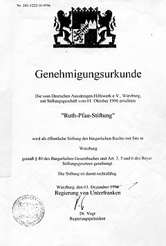 Genehmigungsurkunde